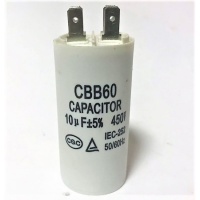 Конденсатор CBB60 10 мф 450V пластик